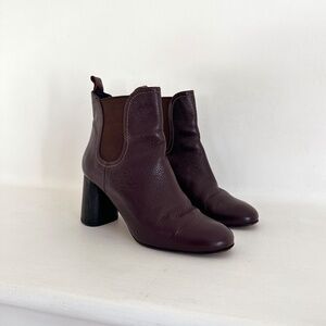 Rachel Comey lourde bordeaux leather ankle chelsea booties 6